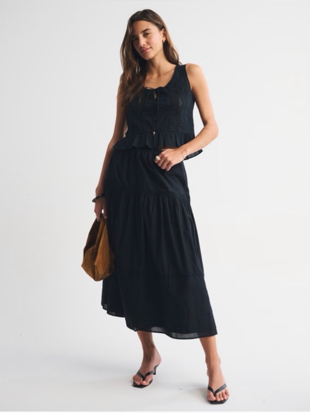 NWOT Abercrombie 100% Cotton Boho Maxi Skirt